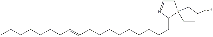1-Ethyl-1-(2-hydroxyethyl)-2-(10-octadecenyl)-3-imidazoline-1-ium 结构式