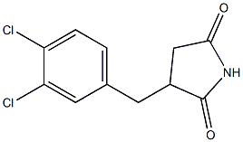 3-(3,4-Dichlorobenzyl)pyrrolidine-2,5-dione,,结构式
