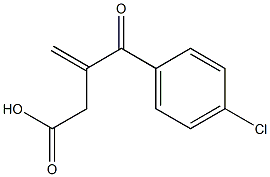 3-(4-クロロフェニルカルボニル)-3-ブテン酸 化学構造式