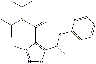 3-Methyl-4-(diisopropylcarbamoyl)-5-[1-(phenylthio)ethyl]isoxazole