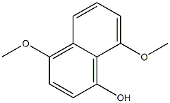 4,8-Dimethoxynaphthalene-1-ol,,结构式