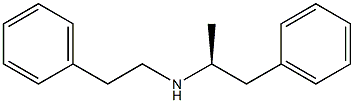 [S,(+)]-1-Methyl-2-phenyl-N-(2-phenylethyl)ethanamine Struktur