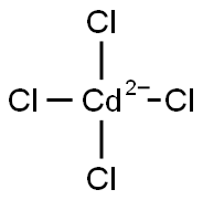 Tetrachlorocadmate 结构式