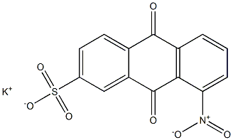 8-Nitro-9,10-dihydro-9,10-dioxoanthracene-2-sulfonic acid potassium salt Struktur