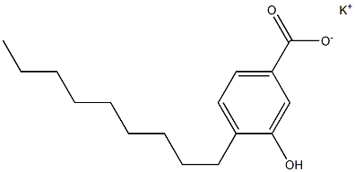 4-Nonyl-3-hydroxybenzoic acid potassium salt Structure