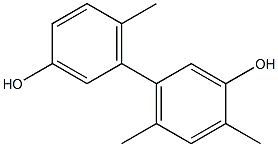 4,6,6'-Trimethyl-1,1'-biphenyl-3,3'-diol 结构式