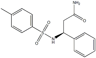 [S,(-)]-3-Phenyl-3-[(p-tolylsulfonyl)amino]propionamide Structure