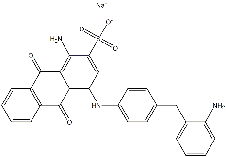 1-Amino-4-[p-(o-aminobenzyl)anilino]-9,10-dioxo-9,10-dihydro-2-anthracenesulfonic acid sodium salt|