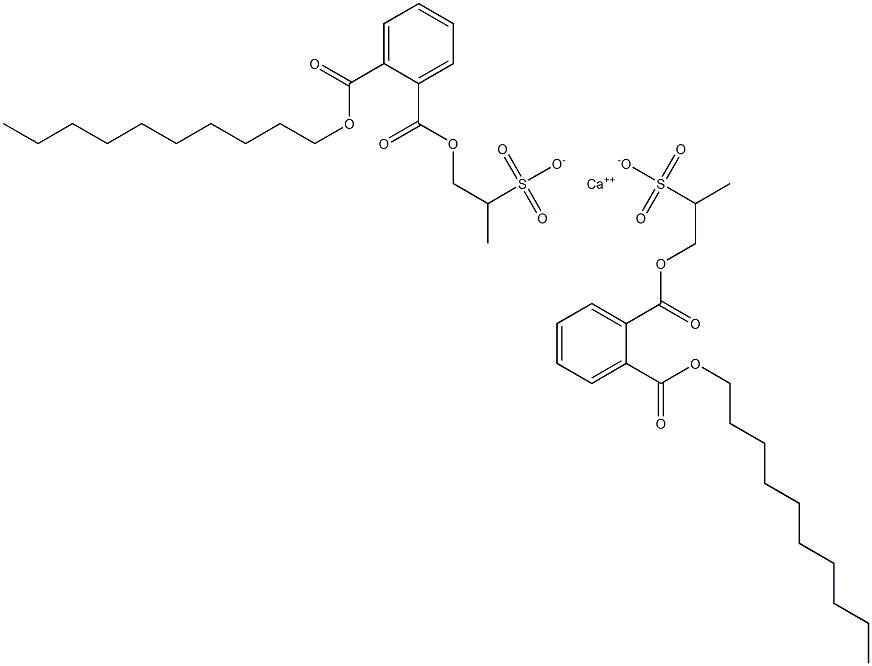 Bis[1-[(2-decyloxycarbonylphenyl)carbonyloxy]propane-2-sulfonic acid]calcium salt