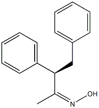 [R,(-)]-3,4-Diphenyl-2-butanoneoxime Structure