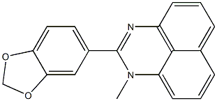 2-(1,3-ベンゾジオキソール-5-イル)-1-メチル-1H-ペリミジン 化学構造式