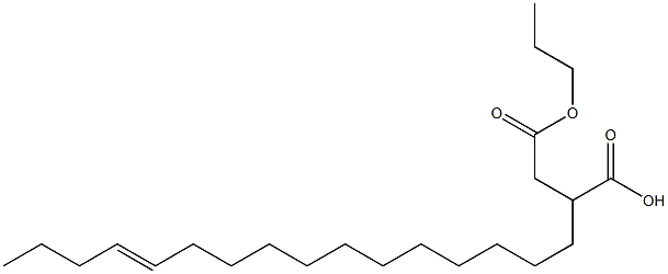 2-(12-Hexadecenyl)succinic acid 1-hydrogen 4-propyl ester 结构式