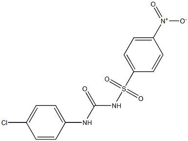1-(4-Chlorophenyl)-3-(4-nitrophenylsulfonyl)urea 结构式