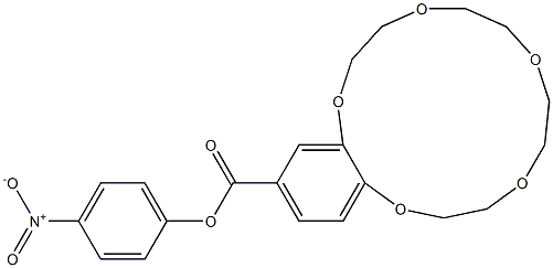 6,7,9,10,12,13,15,16-Octahydro-5,8,11,14,17-pentaoxa-5H-benzocyclopentadecene-2-carboxylic acid 4-nitrophenyl ester