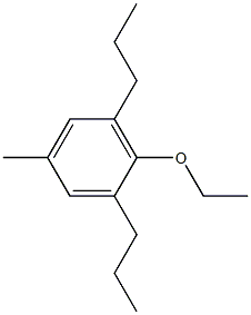 1-エトキシ-4-メチル-2,6-ジプロピルベンゼン 化学構造式