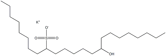  15-Hydroxytricosane-9-sulfonic acid potassium salt