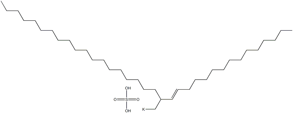 Sulfuric acid 2-(1-pentadecenyl)henicosyl=potassium ester salt