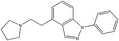 1-Phenyl-4-[2-(pyrrolidin-1-yl)ethyl]-1H-indazole|