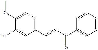 (E)-1-(3-Hydroxy-4-methoxyphenyl)-3-phenyl-1-propene-3-one Structure