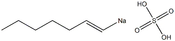 Sulfuric acid 1-heptenyl=sodium salt