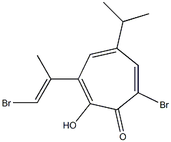 3-[(E)-2-Bromo-1-methylethenyl]-2-hydroxy-7-bromo-5-isopropyl-2,4,6-cycloheptatrien-1-one