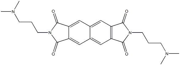 2,7-Dihydro-2,7-bis[3-(dimethylamino)propyl]isoindolo[5,6-f]isoindole-1,3,6,8-tetrone Struktur