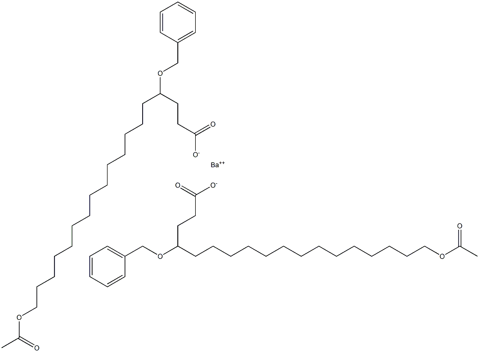 Bis(4-benzyloxy-18-acetyloxystearic acid)barium salt|