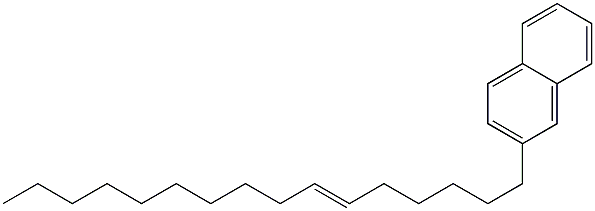 2-(6-Hexadecenyl)naphthalene,,结构式
