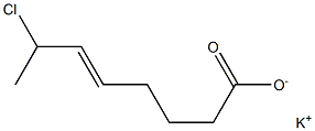 7-Chloro-5-octenoic acid potassium salt Structure