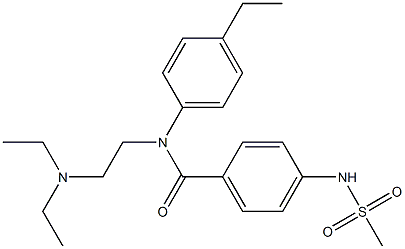 N-(4-Ethylphenyl)-N-[2-(diethylamino)ethyl]-4-[(methylsulfonyl)amino]benzamide Structure