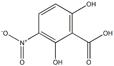2,6-Dihydroxy-3-nitrobenzoic acid Struktur