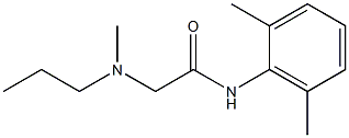 2-(Propylmethylamino)-N-(2,6-dimethylphenyl)acetamide Struktur