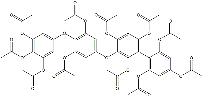 3-[4-(3,4,5-Triacetoxyphenoxy)-3,5-diacetoxyphenoxy]-2,2',4,4',6,6'-hexaacetoxy-1,1'-biphenyl