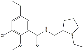 N-[(1-Ethyl-2-pyrrolidinyl)methyl]-2-methoxy-3-chloro-5-ethylbenzamide