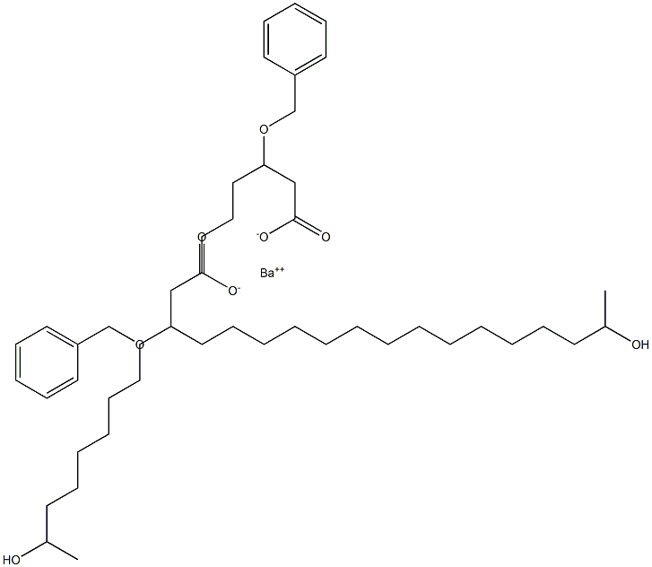 Bis(3-benzyloxy-17-hydroxystearic acid)barium salt