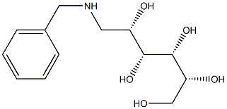 1-(ベンジルアミノ)-1-デオキシ-D-グルシトール 化学構造式
