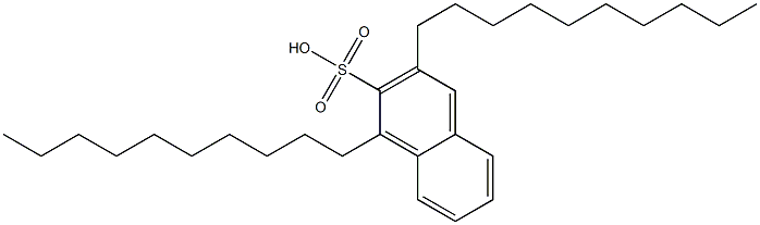 1,3-Didecyl-2-naphthalenesulfonic acid Struktur