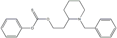 チオ炭酸O-[2-(1-フェニルメチルピペリジン-2-イル)エチル]O-フェニル 化学構造式