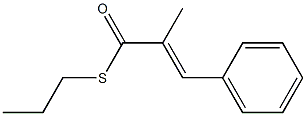 2-Methyl-3-phenylpropenethioic acid S-propyl ester