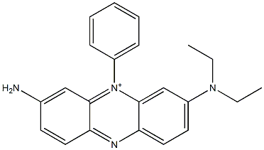 3-Amino-7-diethylamino-5-phenylphenazin-5-ium Structure