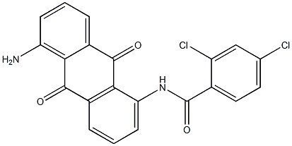 1-Amino-5-(2,4-dichlorobenzoylamino)anthraquinone Structure