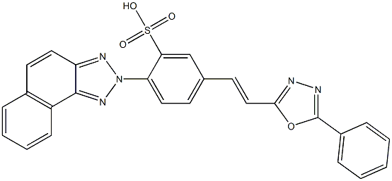  2-[4-[2-(5-Phenyl-1,3,4-oxadiazol-2-yl)vinyl]-2-sulfophenyl]-2H-naphtho[1,2-d]triazole