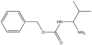 N-(1-アミノ-2-メチルプロピル)カルバミド酸ベンジル 化学構造式
