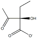 (R)-2-Ethyl-2-hydroxy-3-oxobutyric acid anion Structure