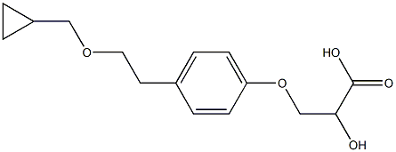 3-[4-[2-(Cyclopropylmethyloxy)ethyl]phenoxy]-2-hydroxypropanoic acid