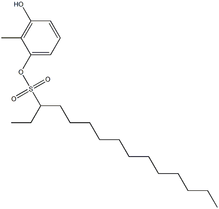  3-Pentadecanesulfonic acid 3-hydroxy-2-methylphenyl ester