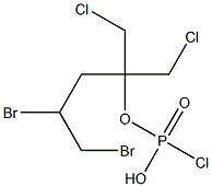 Chlorophosphonic acid (2,3-dibromopropyl)[2-chloro-1-(chloromethyl)ethyl] ester 结构式