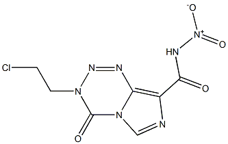 3-(2-Chloroethyl)-3,4-dihydro-4-oxo-N-nitroimidazo[5,1-d]-1,2,3,5-tetrazine-8-carboxamide Structure