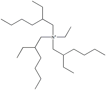 N,2-Diethyl-N,N-bis(2-ethylhexyl)-1-hexanaminium 结构式