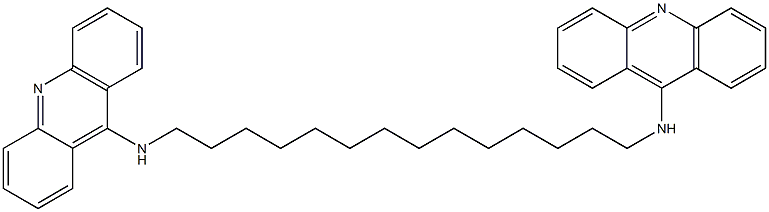 9,9'-[Tetradecane-1,14-diylbis(imino)]bisacridine Struktur